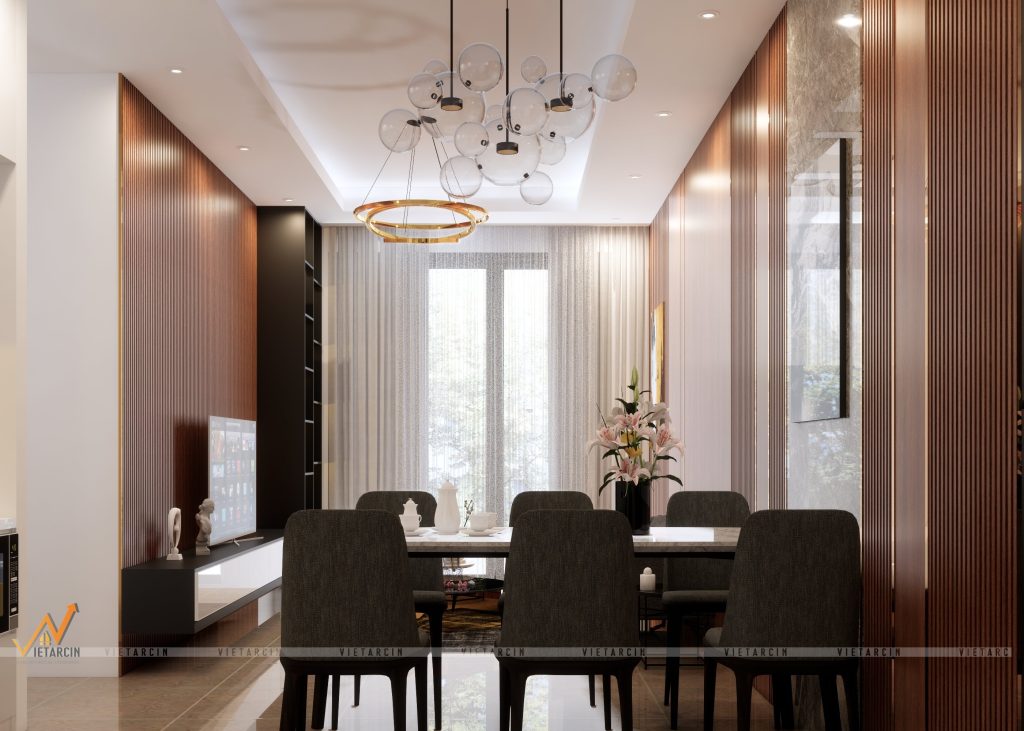 Dự án cải tạo tường phòng khách căn hộ Quận 12