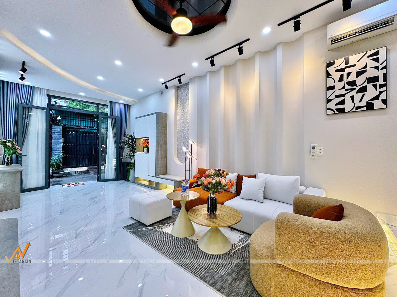 Hình ảnh thực tế phòng khách sau thi công