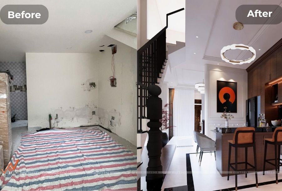 Cải tạo nhà phố với quy mô cải tạo lớn