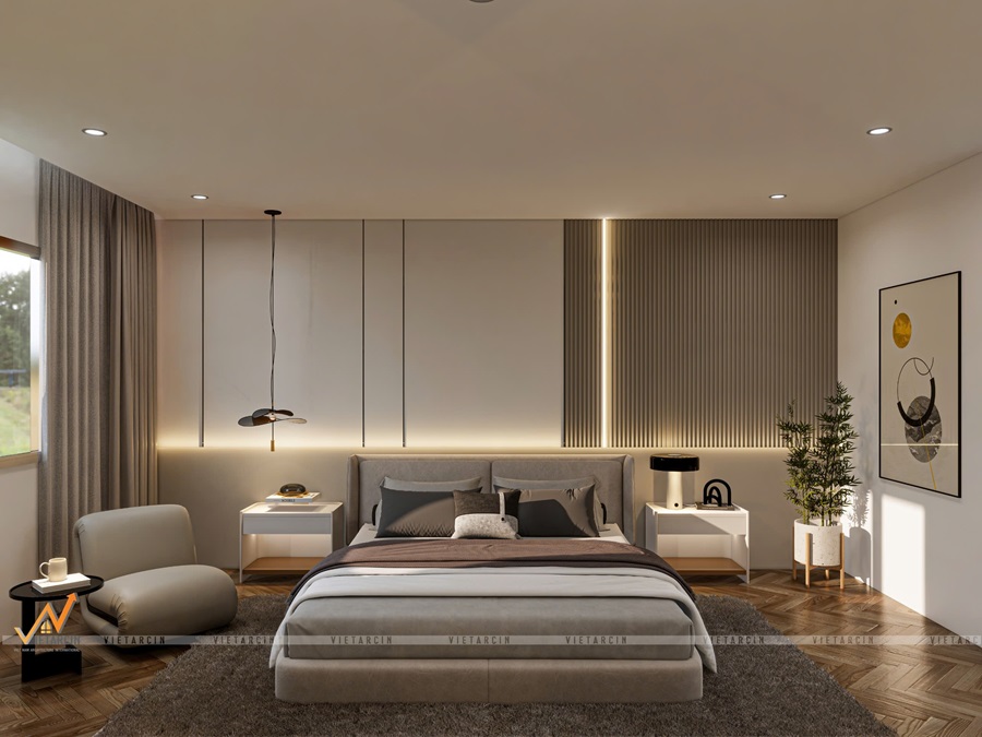 Mẫu phòng ngủ nhà phố được cải tạo theo phong cách hiện đại
