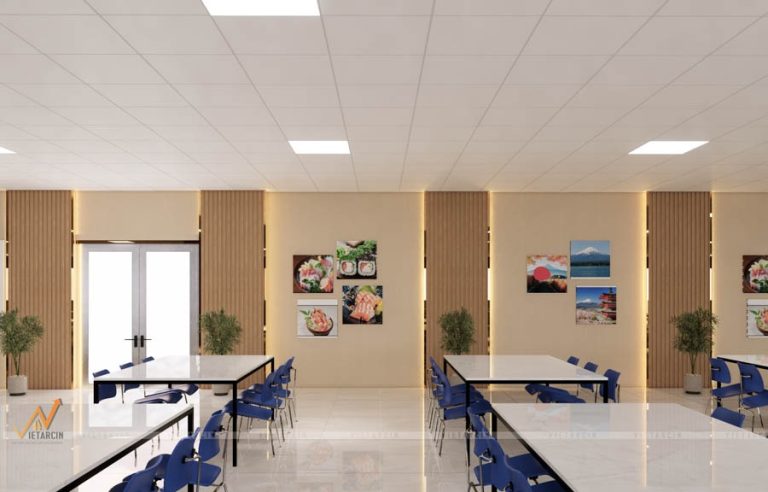 Dự án thiết kế canteen công ty anh Phong Biên Hòa