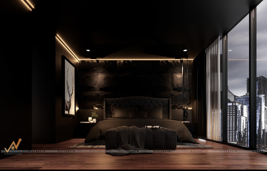 Thiết kế nội thất - căn hộ Penthouse Mr Cory - Quận 7 7 Thiết kế phòng ngủ 2 Penthouse Quận 7 - 2
