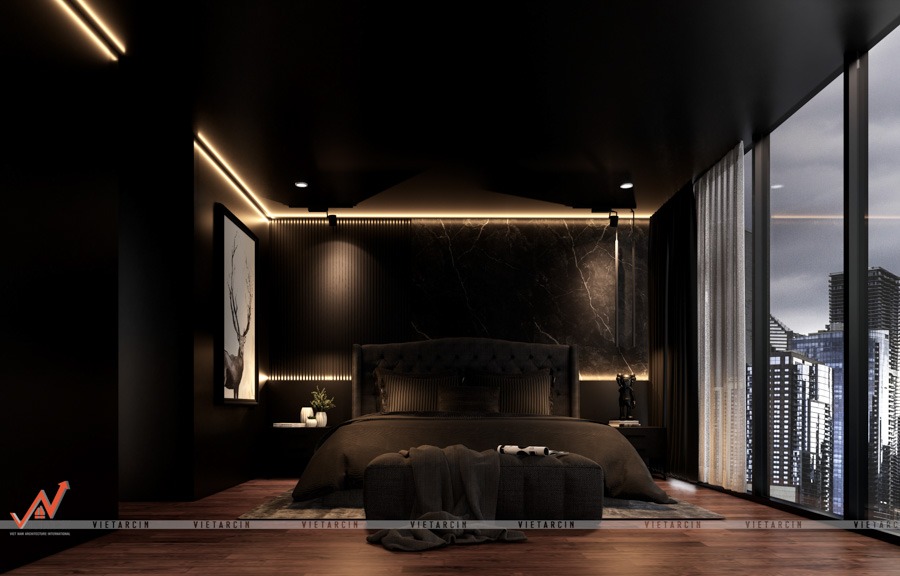 Thiết kế nội thất - căn hộ Penthouse Mr Cory - Quận 7 5 Thiết kế phòng ngủ Penthouse Quận 7
