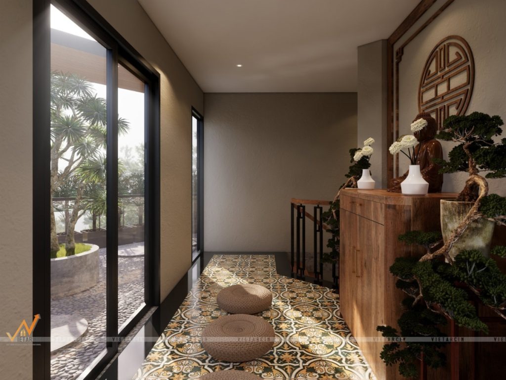 Dự án thiết kế nội thất trọn gói - văn phòng Trustart 11 Hình ảnh dự án thiết kế phòng thờ Trustart