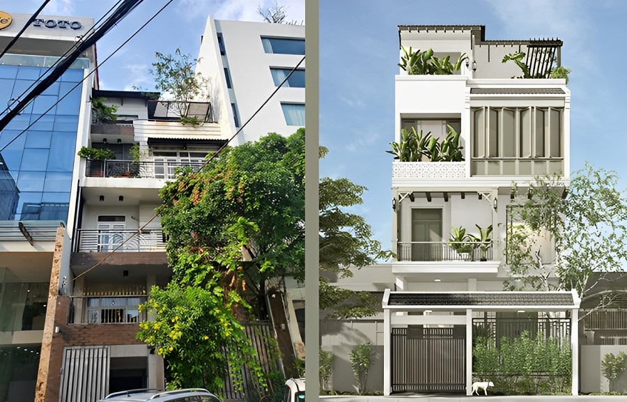 Cải tạo nhà phố cũ: 9 Ý tưởng cải tạo & hạng mục thi công 17 Cải tạo nhà phố Indochine