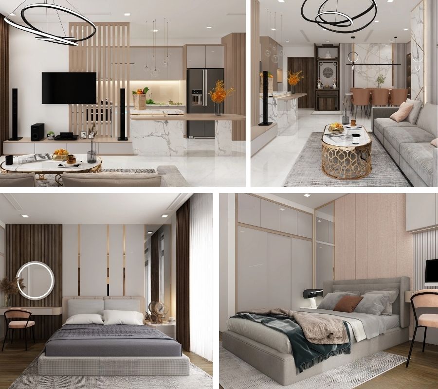 Cải tạo căn hộ chung cư: Báo giá & phương án phù hợp 13 Gợi ý cải tạo căn hộ 2 phòng ngủ