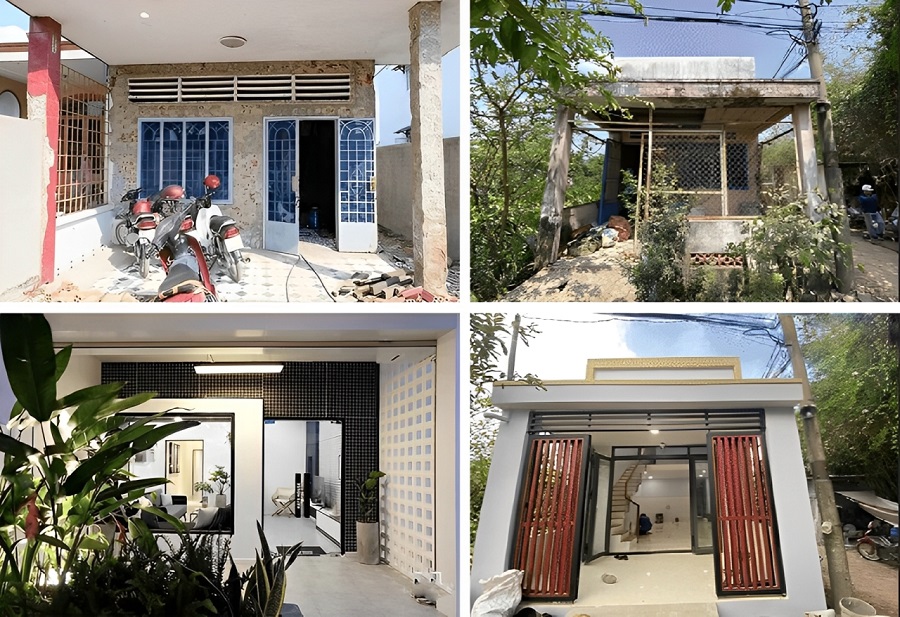 Mẫu cải tạo nhà cấp 4 thành 2 tầng đẹp