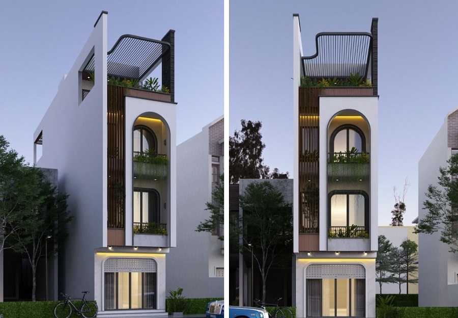 Cải tạo nhà ống phong cách tối giản