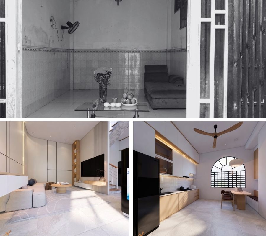 Cải tạo nhà 2 tầng cũ: Phương án cải tạo & dự trù chi phí 22 Dự án cải tạo nhà 2 tầng cũ tại Tân Bình