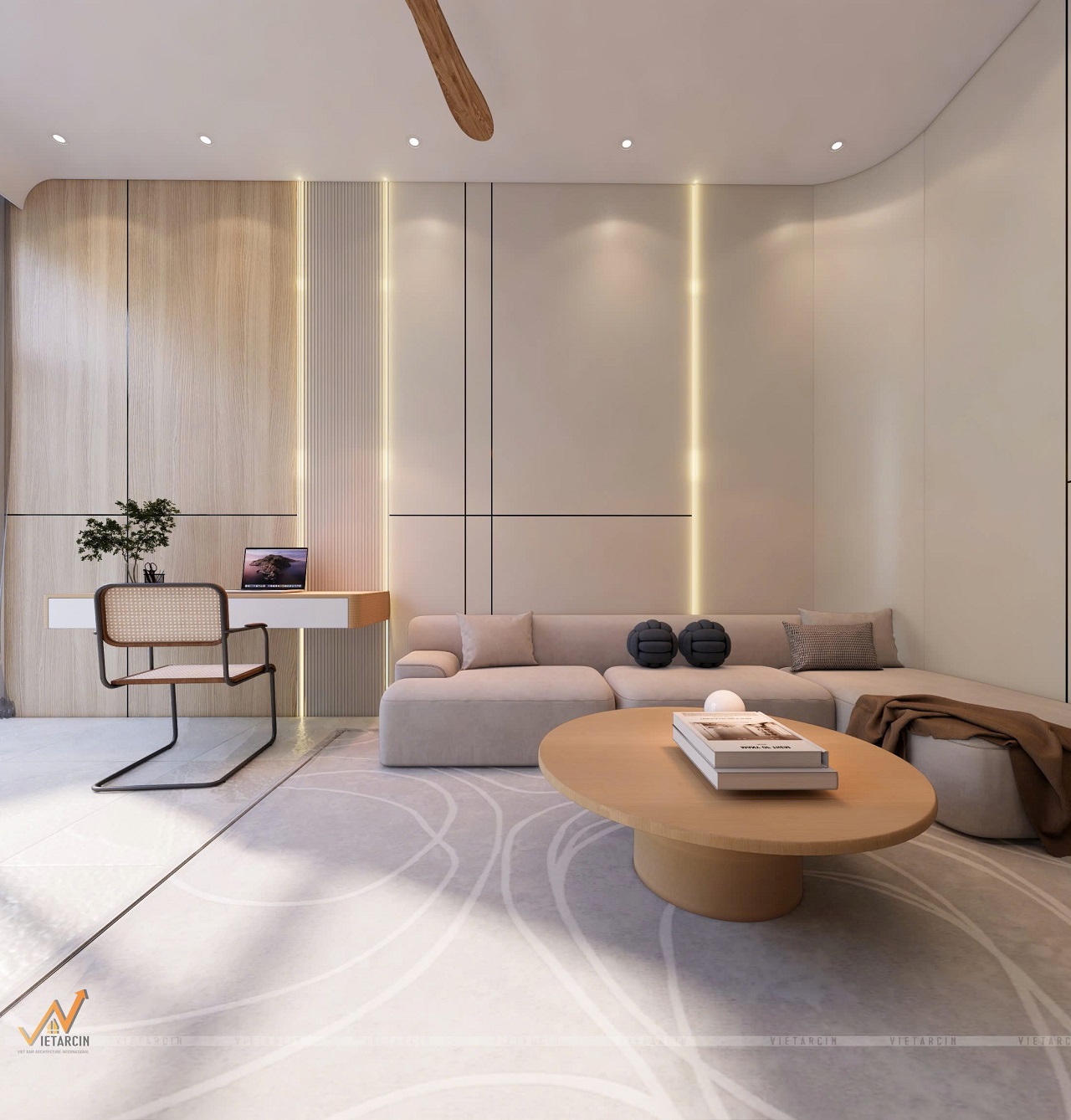 Dự án sửa chữa cải tạo nhà chị Phụng - Tân Bình 4 Giới thiệu mẫu thiết kế phòng khách nhà chị Phụng