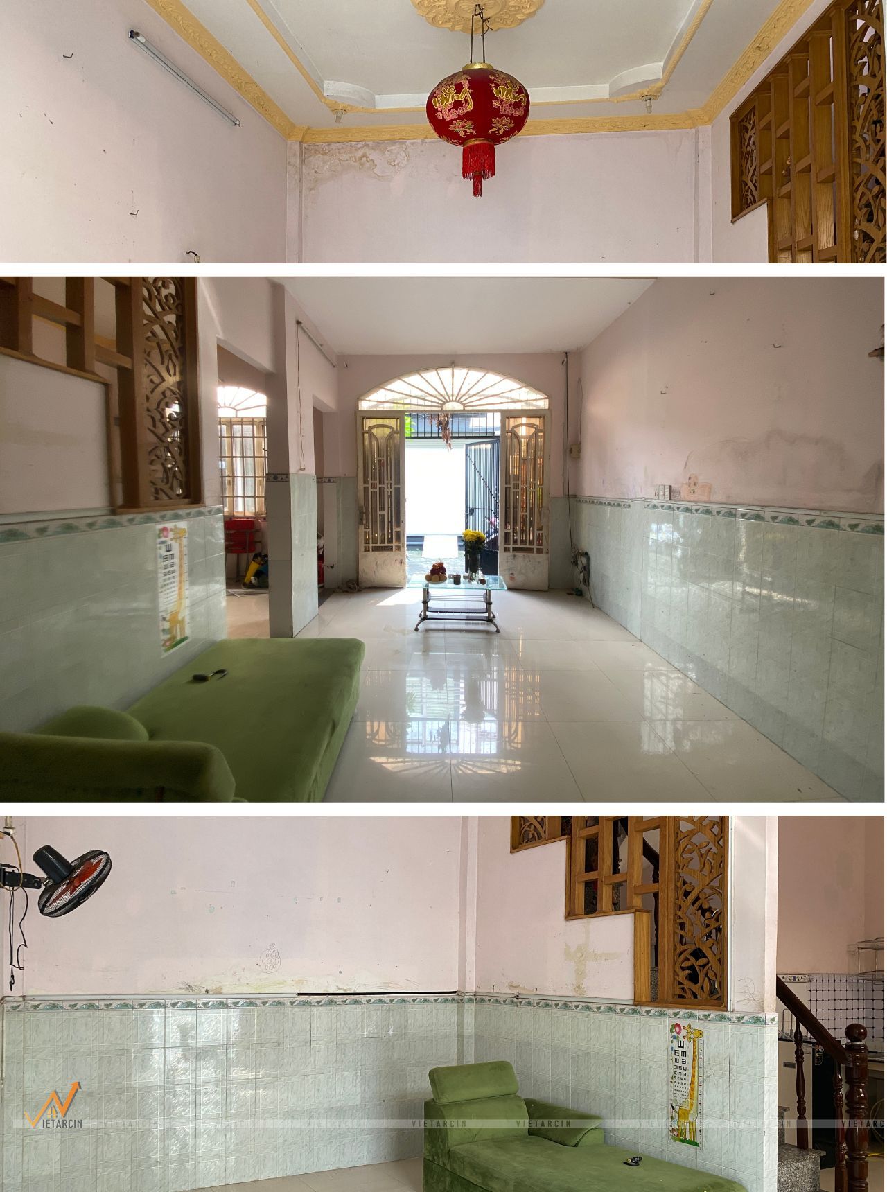 Dự án sửa chữa cải tạo nhà chị Phụng - Tân Bình 1 Hiện trạng phòng khách nhà chị Phụng