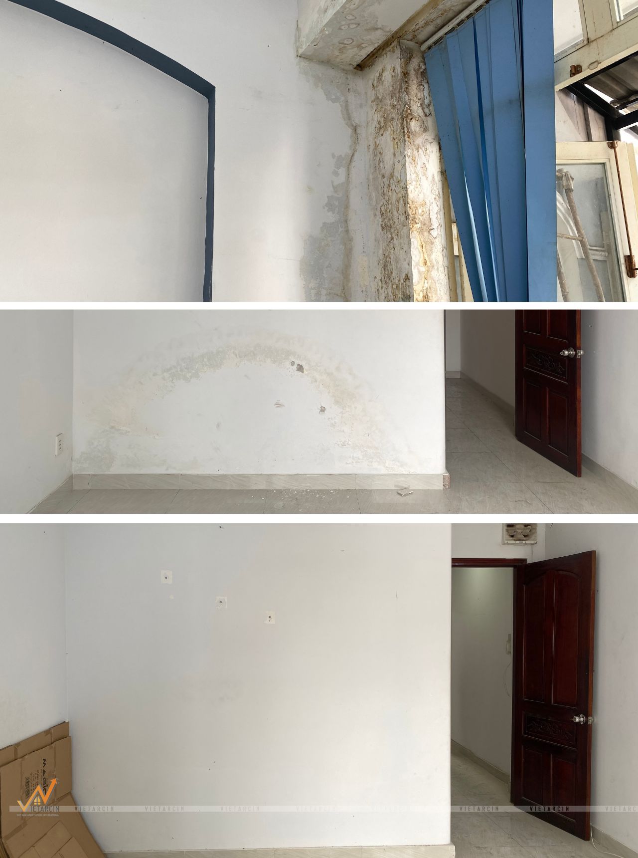 Dự án sửa chữa cải tạo nội thất nhà chị Châu - Quận 8 3 Hiện trạng phòng ngủ nhà chị Châu