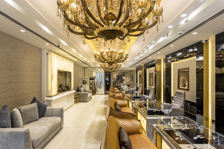 Mẫu nội thất showroom phong cách tân cổ điển