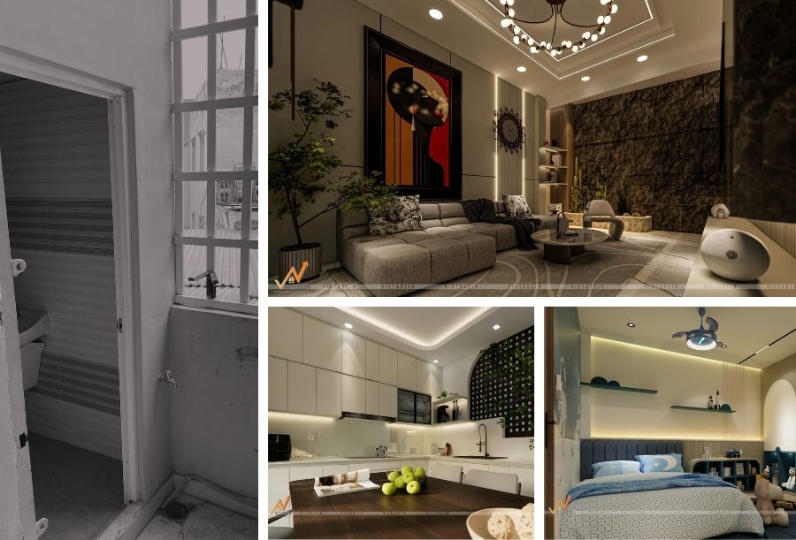 Dịch vụ cải tạo nhà cũ huyện Cần Giờ uy tín 16 Dự án cải tạo nhà chị Châu