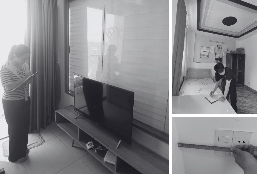 Dịch vụ cải tạo nhà cũ Quận 11 chất lượng 3 Đội ngũ nhân viên Vaidecor tiến hành khảo sát hiện trạng công trình