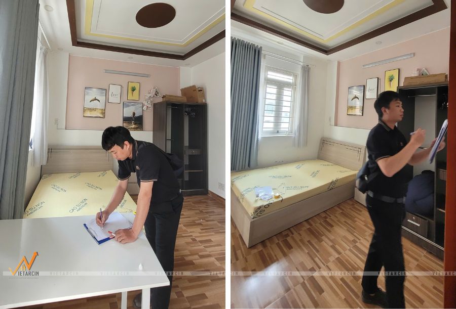 Cải tạo nội thất nhà phố theo phong cách cổ điển 13 Đội ngũ Vaidecor tiến hành khảo sát hiện trạng nội thất nhà phố
