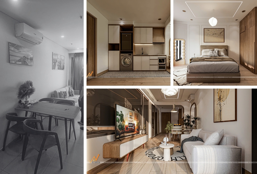 Dịch vụ cải tạo nhà cũ Quận Tân Phú chất lượng 7 Dự án cải tạo căn hộ chị Hằng