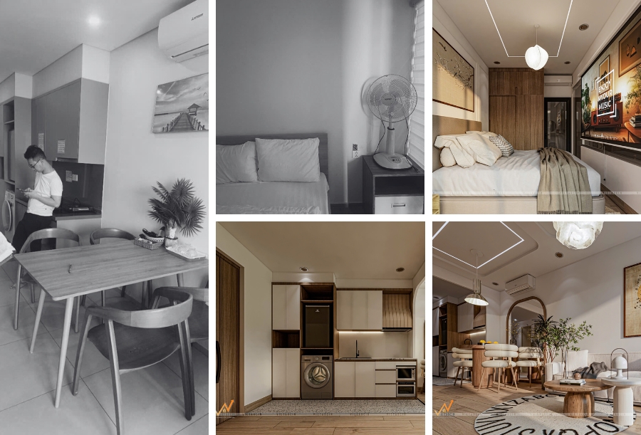 Dịch vụ cải tạo nhà cũ Quận Gò Vấp chuyên nghiệp 7 Dự án cải tạo căn hộ chị Hằng