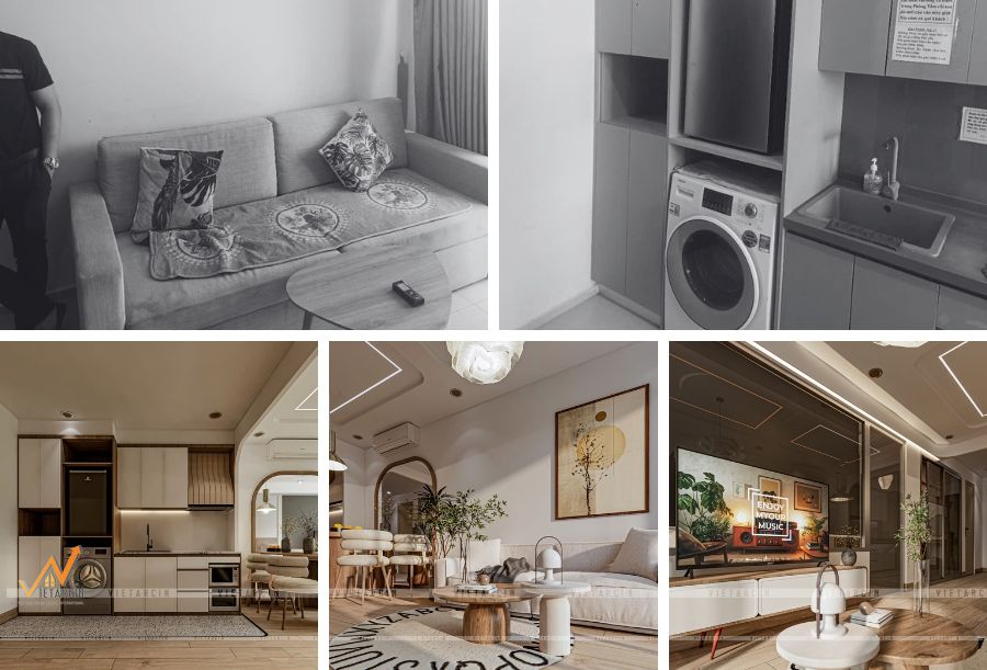 Dịch vụ cải tạo nhà cũ Quận 3 chất lượng 10 Dự án cải tạo căn hộ thành homestay chị Hằng