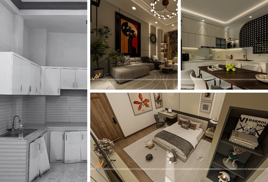 Dịch vụ cải tạo nhà cũ huyện Bình Chánh uy tín 15 Dự án cải tạo nhà chị Châu
