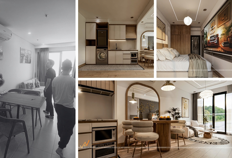 Dịch vụ cải tạo nhà cũ Quận 12 chất lượng 9 Dự án cải tạo căn hộ thành homestay chị Hằng