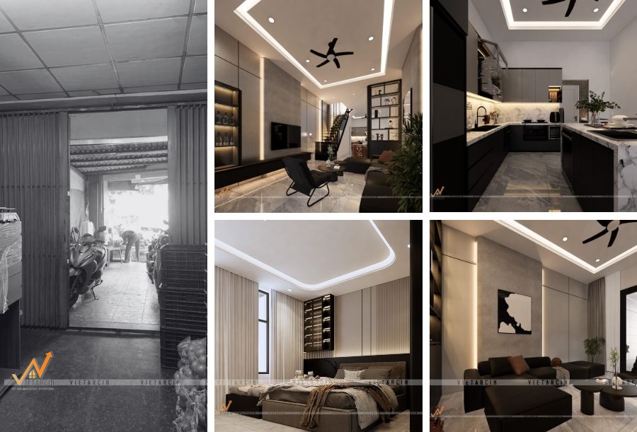 Dịch vụ cải tạo nhà cũ Quận 5 chất lượng 16 Dự án cải tạo nhà cũ anh Chiến