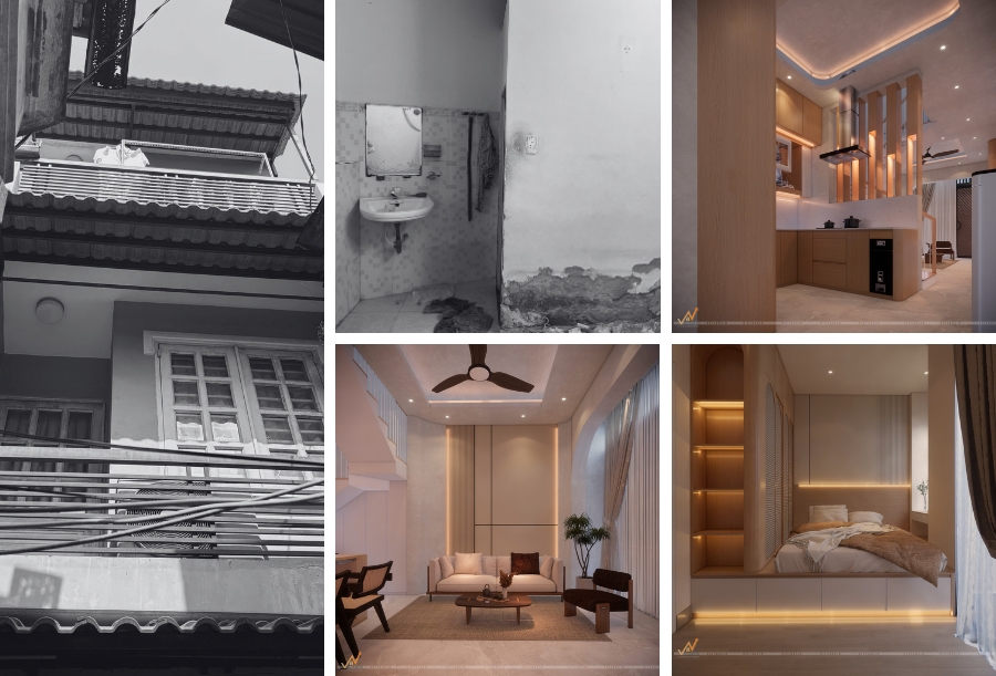 Dịch vụ cải tạo nhà cũ Quận 12 chất lượng 7 Dự án cải tạo nhà cũ anh Phước