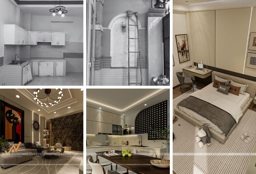 Dịch vụ cải tạo nhà cũ Quận 5 chất lượng 7 Dự án cải tạo nhà cũ chị Châu