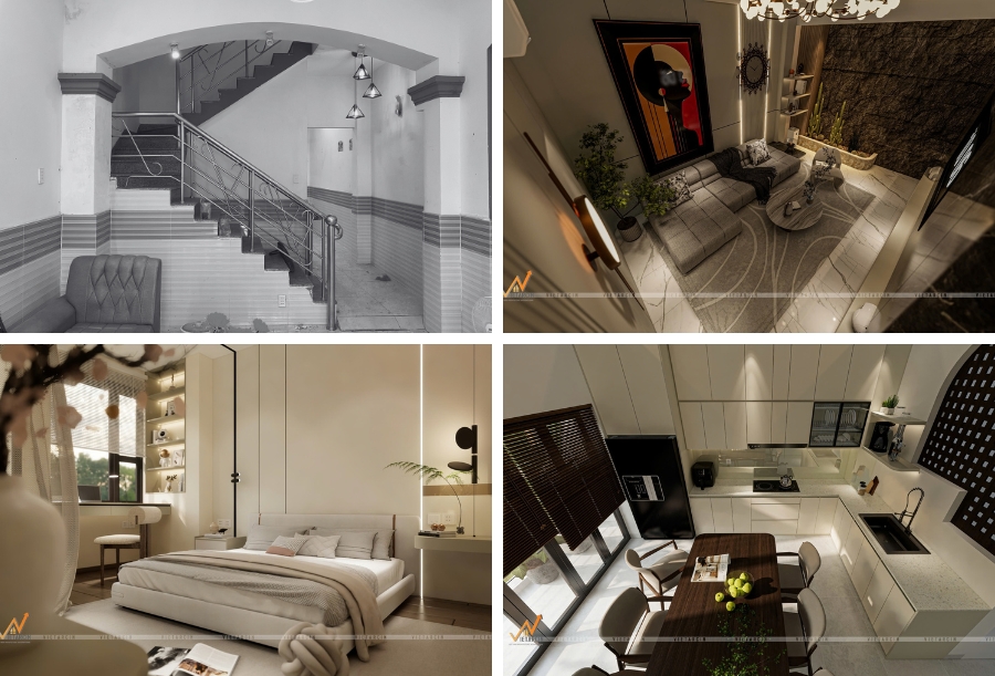 Dịch vụ cải tạo nhà cũ Quận 9 uy tín 15 Dự án cải tạo nhà cũ chị Châu