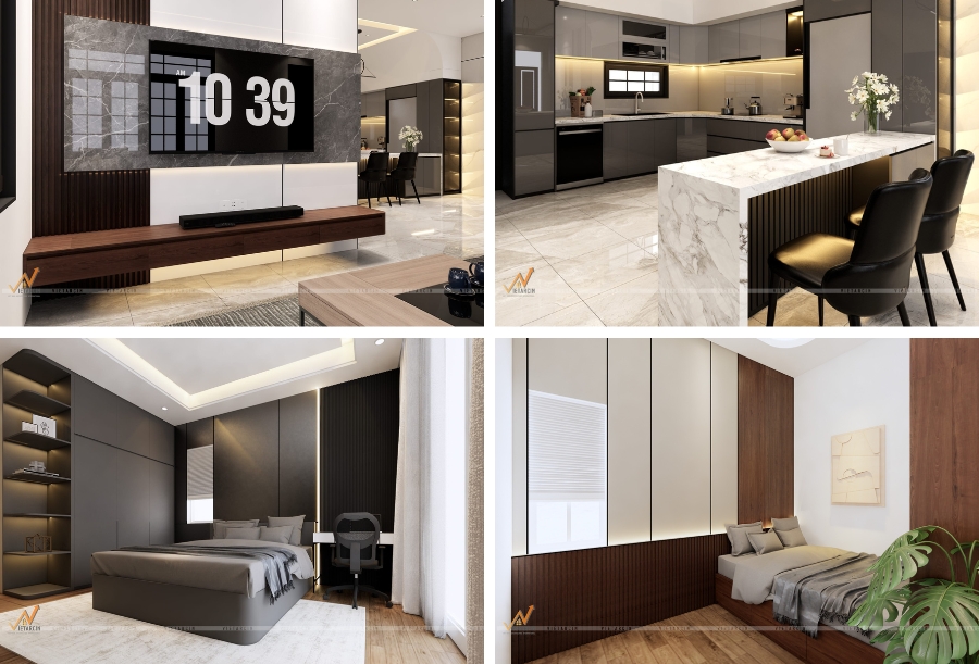 Dịch vụ cải tạo nhà cũ Quận 3 chất lượng 15 Dự án cải tạo nội thất nhà anh Thành