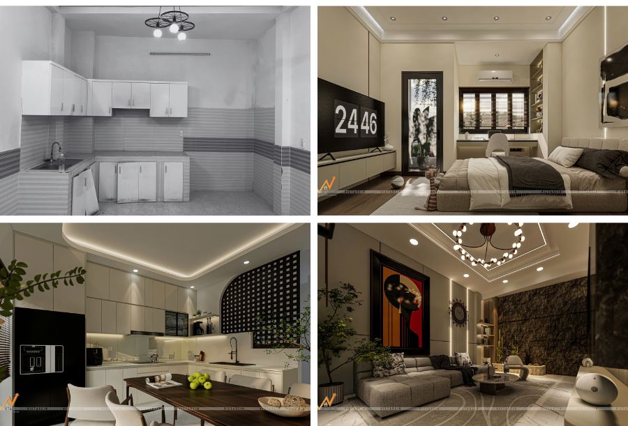 Dịch vụ cải tạo nhà cũ Quận 1 uy tín 9 Dự án sửa chữa cải tạo nhà cũ chị Châu