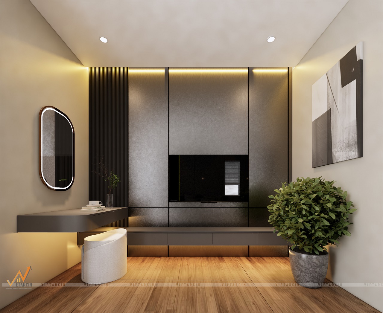 Thiết kế và thi công nội thất nhà phố anh Thành - Củ Chi 12 Gợi ý thiết kế phòng ngủ nhà anh Thành Củ Chi
