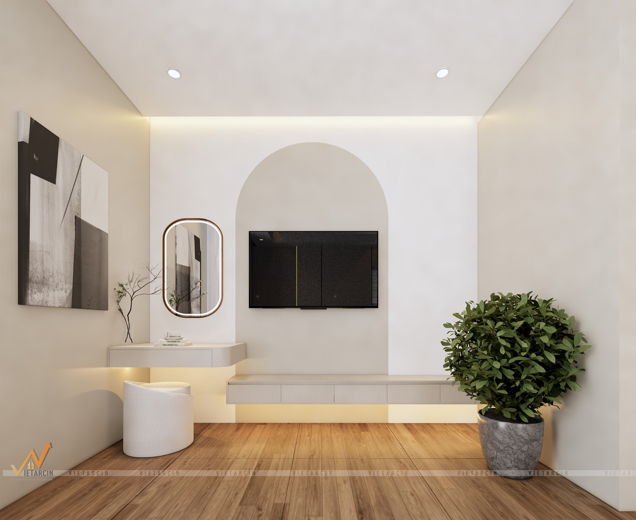 Thiết kế và thi công nội thất nhà phố anh Thành - Củ Chi 9 Gợi ý thiết kế phòng ngủ anh Thành Củ Chi