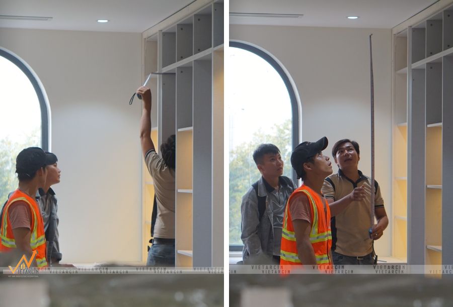 Dịch vụ cải tạo nhà cũ Quận 9 uy tín 4 Đội ngũ Vaidecor tiến hành cải tạo, sửa chữa nhà cũ