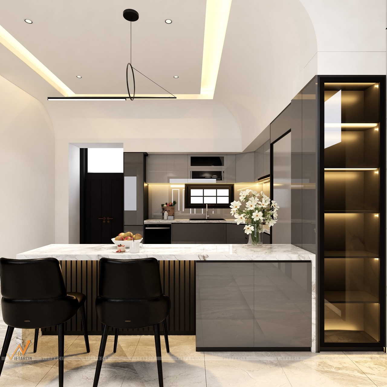 Thi công nội thất nhà phố anh Thành Củ Chi