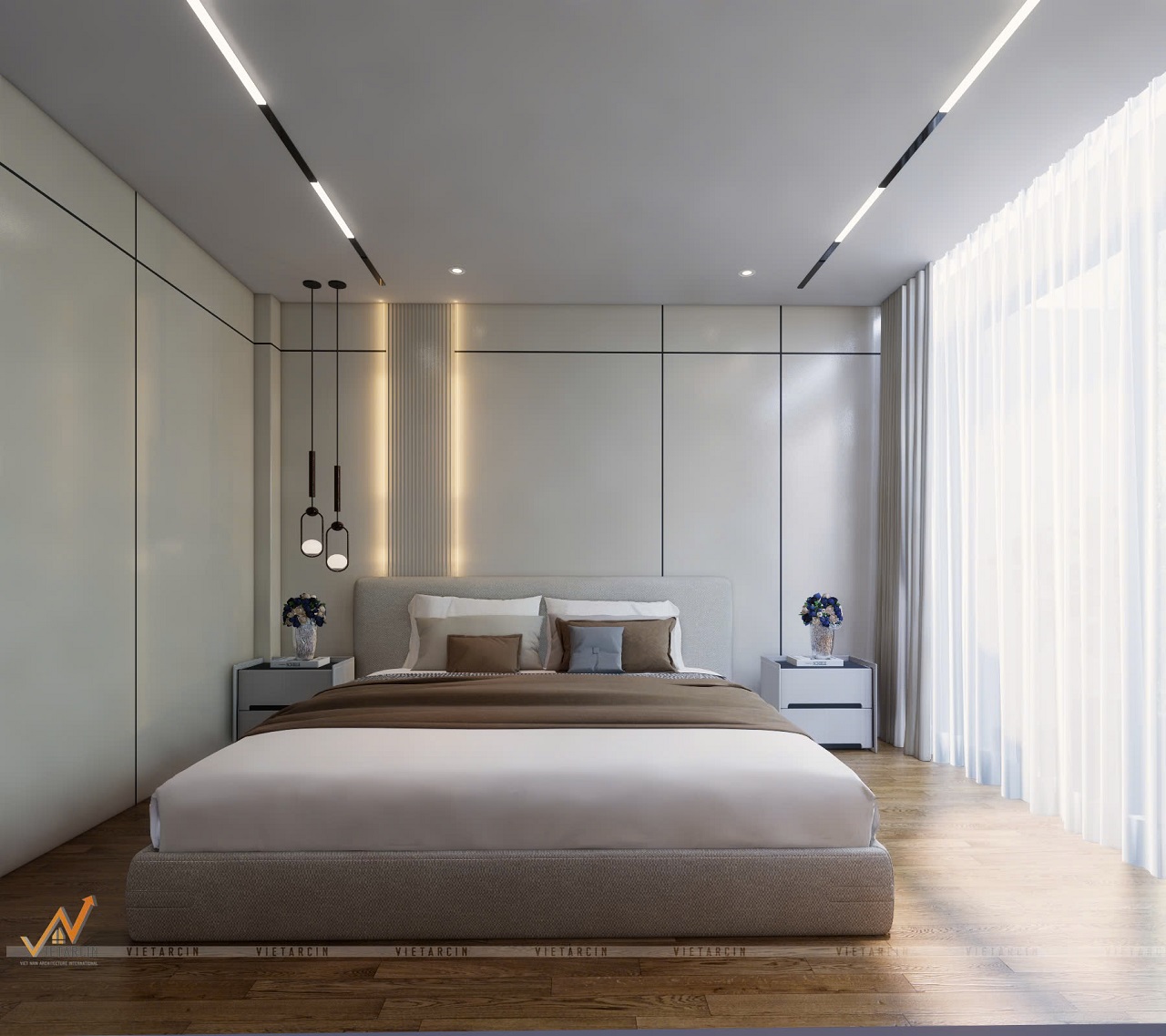 Thiết kế và thi công nội thất nhà phố anh Quang - Gò Vấp 9 Mẫu thiết kế phòng ngủ cho bà nhà anh Quang Gò Vấp
