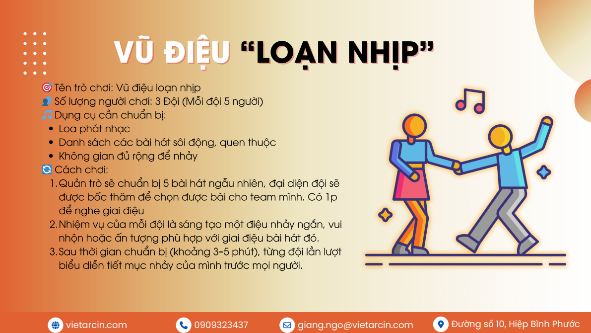 Workshop đào tạo nội bộ tại Vaidecor: Bức phá năng lực, nâng cao hiệu suất 6 Thử thách vũ điệu loạn nhịp tại workshop đào tạo nội bộ.