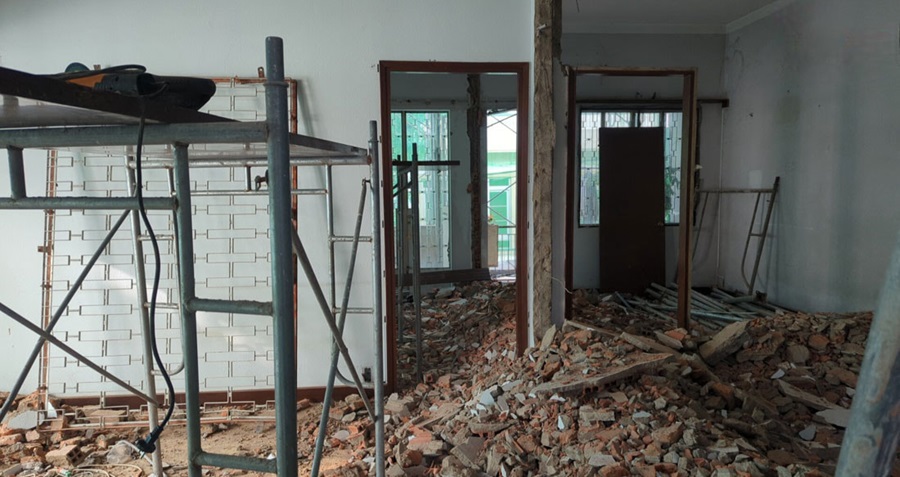 Cải tạo nâng tầng nhà phố không cần gia cố móng cột