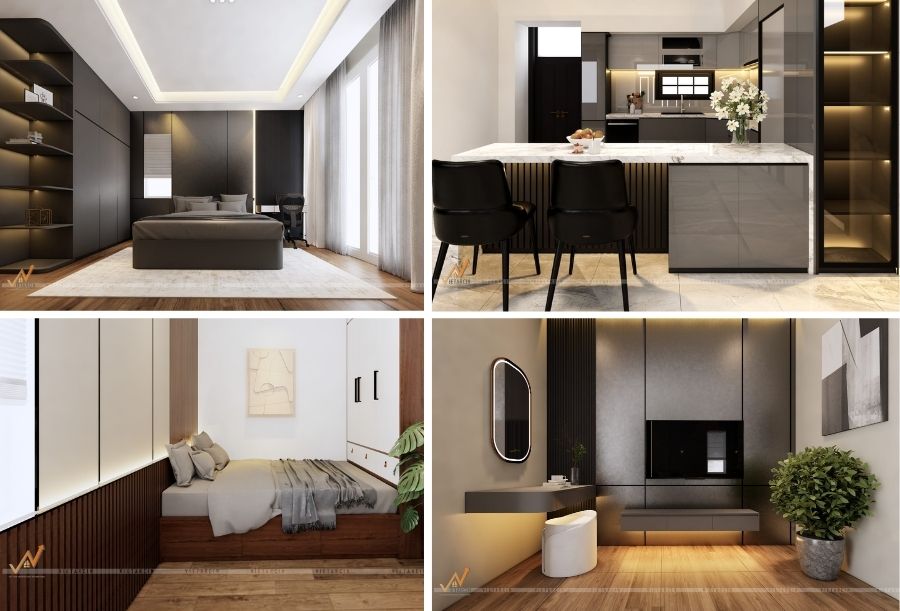 Cải tạo nội thất nhà anh phố hiện đại của anh Thành. 