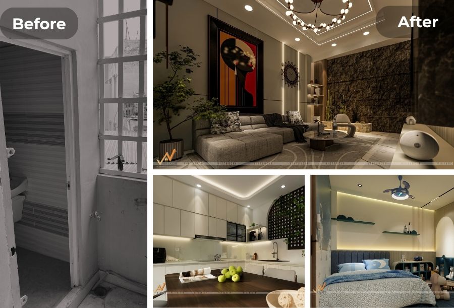 7 Dấu hiệu "kêu cứu" của nhà phố đã đến lúc cần cải tạo 6 Nhà phố sau khi được cải tạo