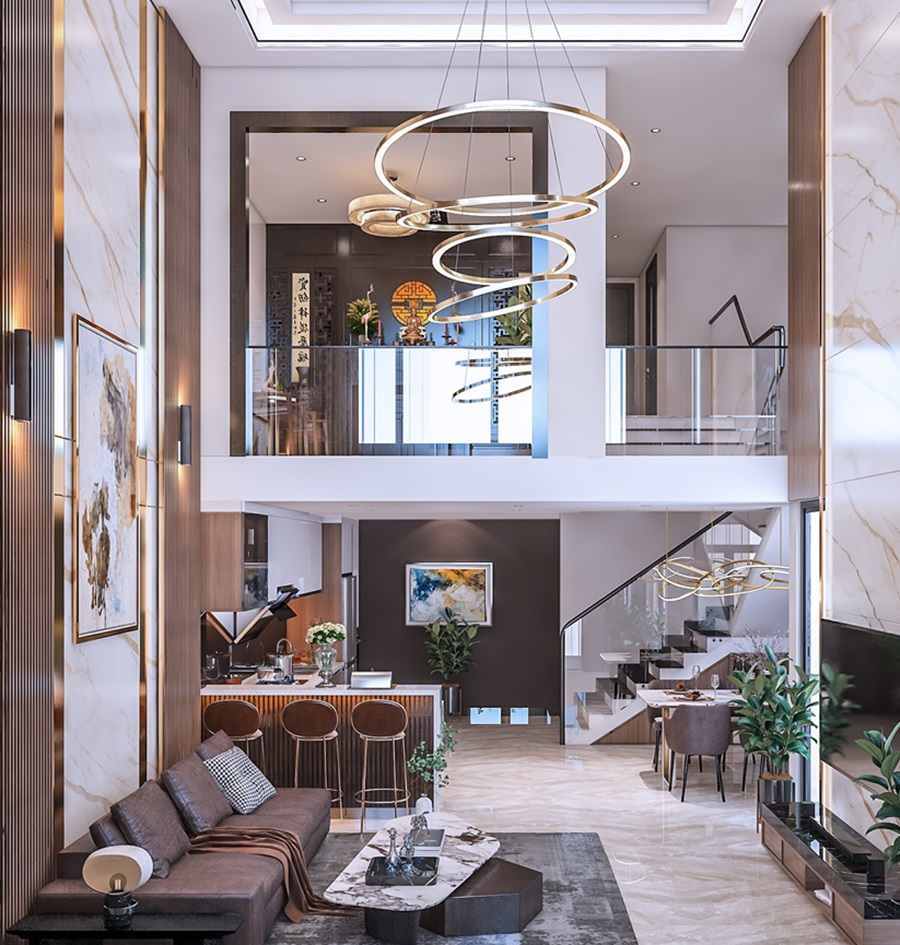 Tận dụng tầng lửng khi cải tạo nhà phố