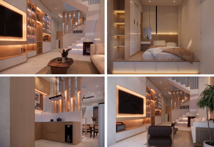 Thi công cải tạo nhà phố anh Phước