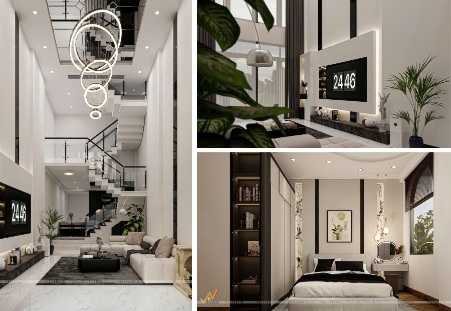 Thi công cải tạo nhà phố chị Quỳnh