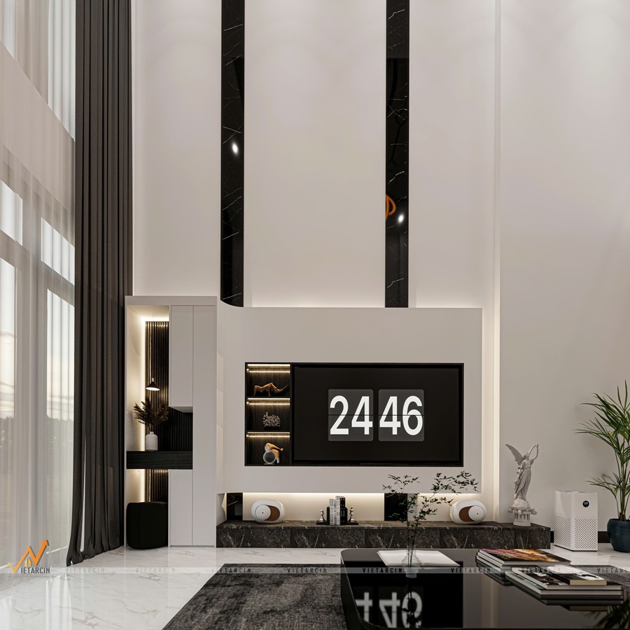 Tường TV đa chức năng. 