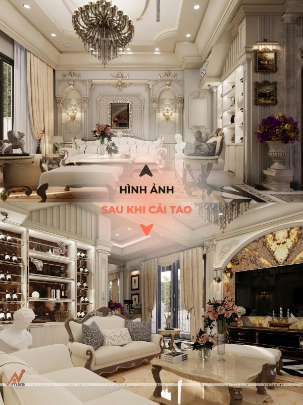 Cải tạo biệt thự phong cách Luxury Classic