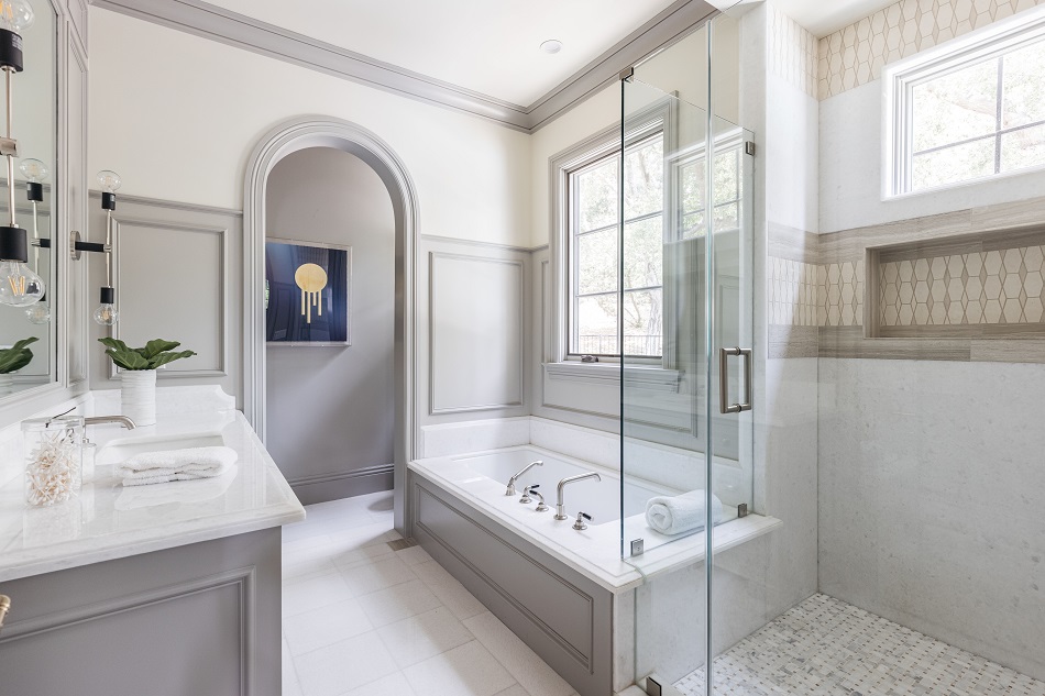 Khám phá 70 mẫu cải tạo nội thất nhà phố tân cổ điển mới nhất 4 Mẫu phòng tắm nhà phố tân cổ điển
