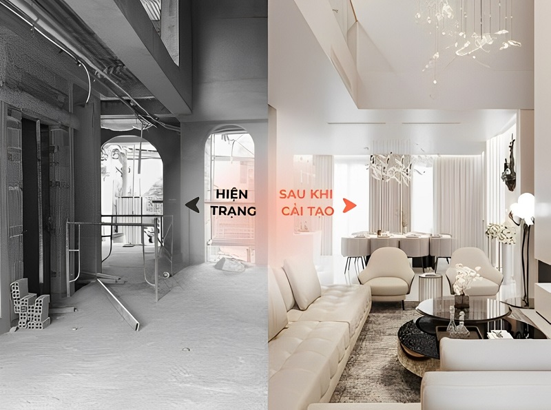 Dự án cải tạo nhà 500m2