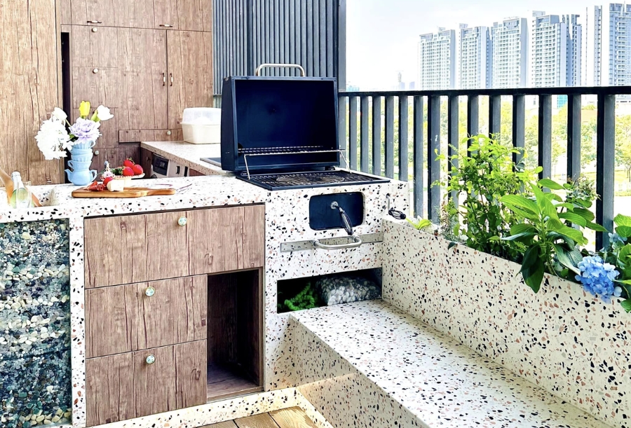 Cải tạo ban công thành bếp mang lại nhiều lợi ích thiết thực