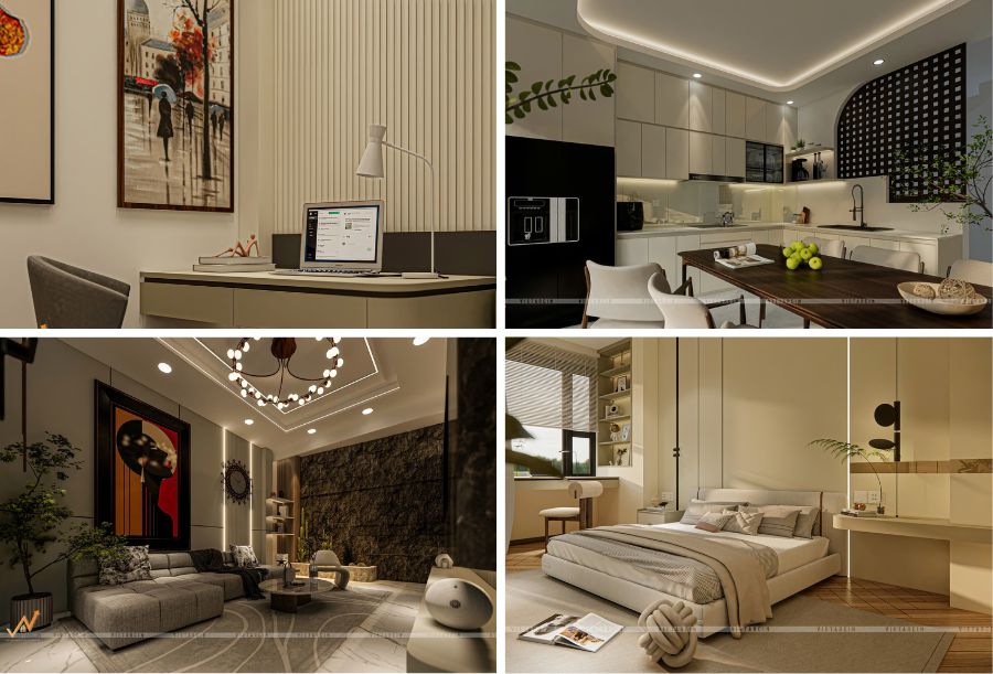 Một số hình ảnh của dự án cải tạo nhà phố chị Châu