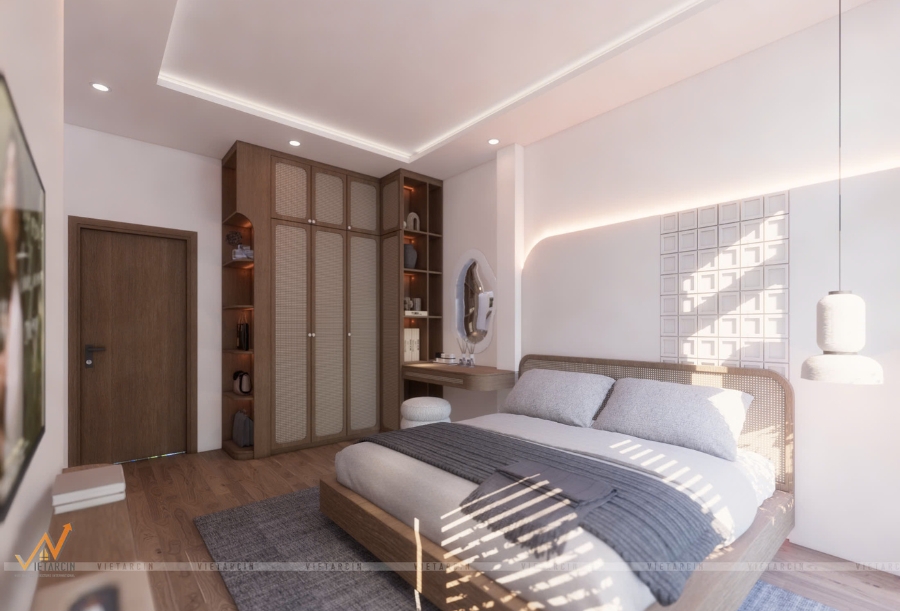 Đảm bảo ánh sáng và thông gió cho phòng ngủ 20m2 mang lại sự thoáng đãng, thoải mái